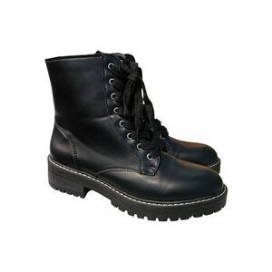 Sugar Kaedy Black Combat Boots Womens Size 8.5
